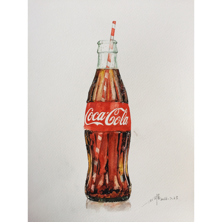 水彩可口可乐    500                            其他